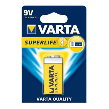 Varta 2022 - 1 kom Cink-ugljična baterija SUPERLIFE 9V