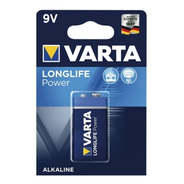 Varta 4922121411 - 1 kom Alkalna baterija LONGLIFE 9V