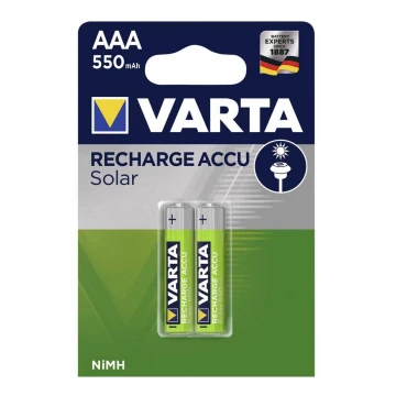 Varta 56733 - 2 kom Punjiva baterija SOLAR ACCU AAA NiMH/550mAh/1,2V