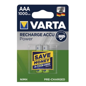 Varta 5703301402 - 2 kom Punjiva baterija RECHARGE  AAA  1,2V