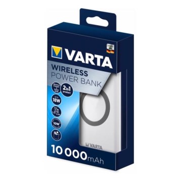 Varta 57913101111 - Power Bank s s bežičnim punjenjem ENERGY 10000mAh/3x2,4V