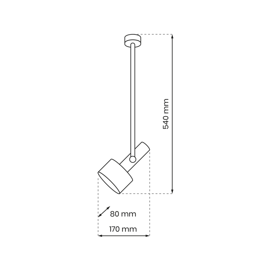 Viseći luster LINTERNA 1xGX53/12W/230V crna