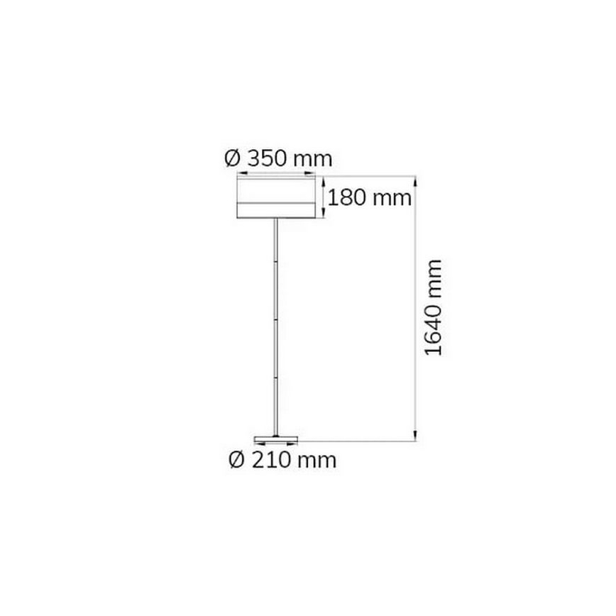 Wofi 11765 - Podna lampa DAVIE 1xE27/40W/230V