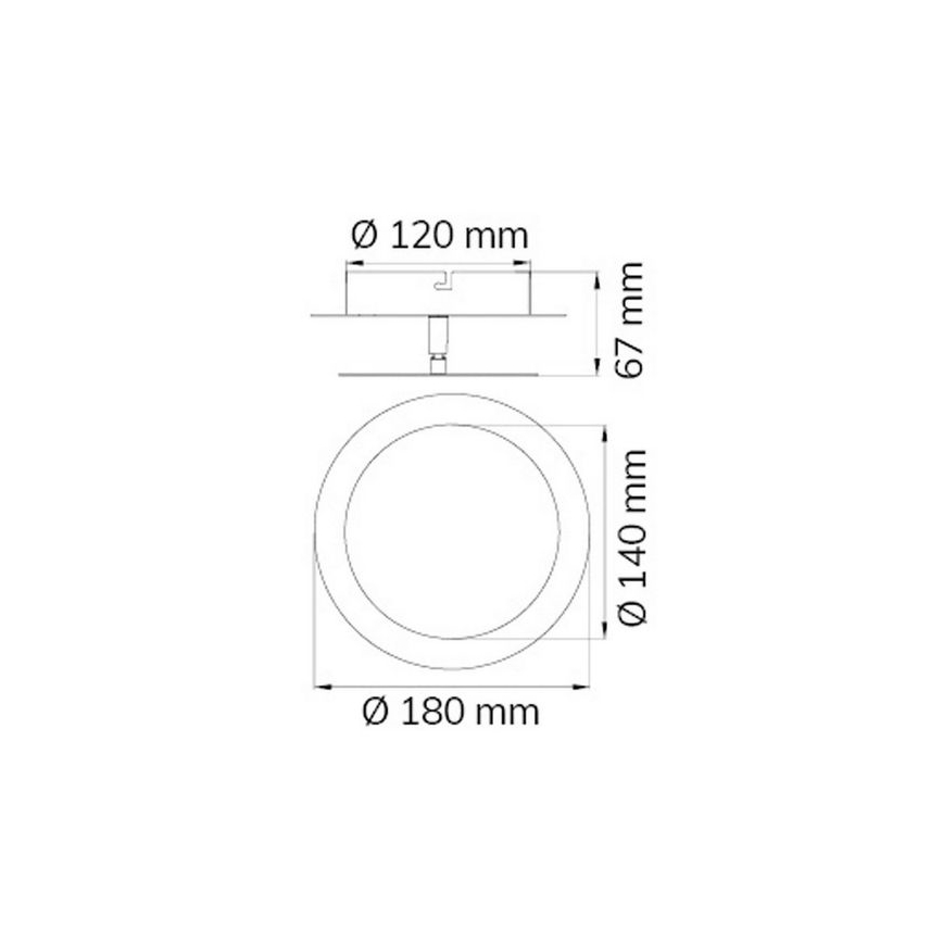 Wofi 451701709000 - LED Zidna svjetiljka SLIGO LED/6W/230V krom