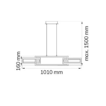 Wofi 6133.03.64.9000 - LED Prigušivi luster na sajli MURIEL LED/26W/230V