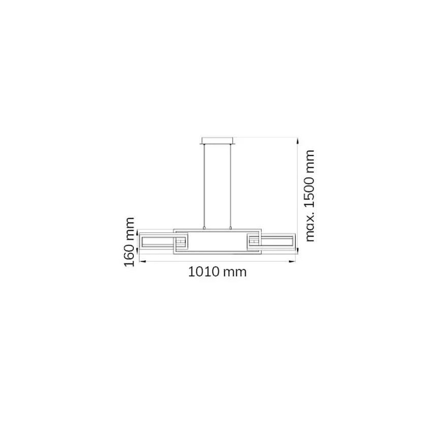 Wofi 6133.03.64.9000 - LED Prigušivi luster na sajli MURIEL LED/26W/230V