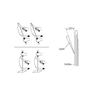 Wüsthof - Okrugli čelični oštrač noževa 23 cm