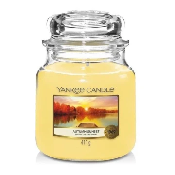 Yankee Candle - Mirisna svijeća AUTUMN SUNSET srednja 411g 65-75 sati