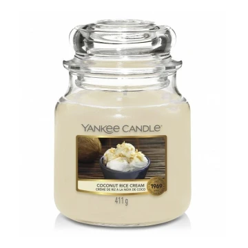 Yankee Candle - Mirisna svijeća COCONUT RICE CREAM srednja 411g 65-75 sati