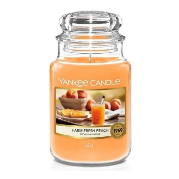 Yankee Candle - Mirisna svijeća FARM FRESH PEACH velika 623g 110-150 sati