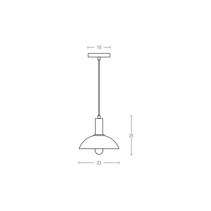 Zambelis 180052 - Luster na sajli 1xE27/40W/230V crna