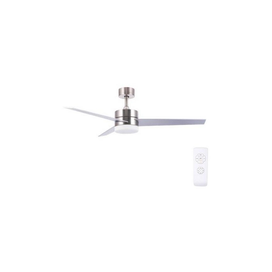 Zambelis 19134 - LED Stropni ventilator LED/15W/230V 3000/4000/6000K krom + daljinski upravljač