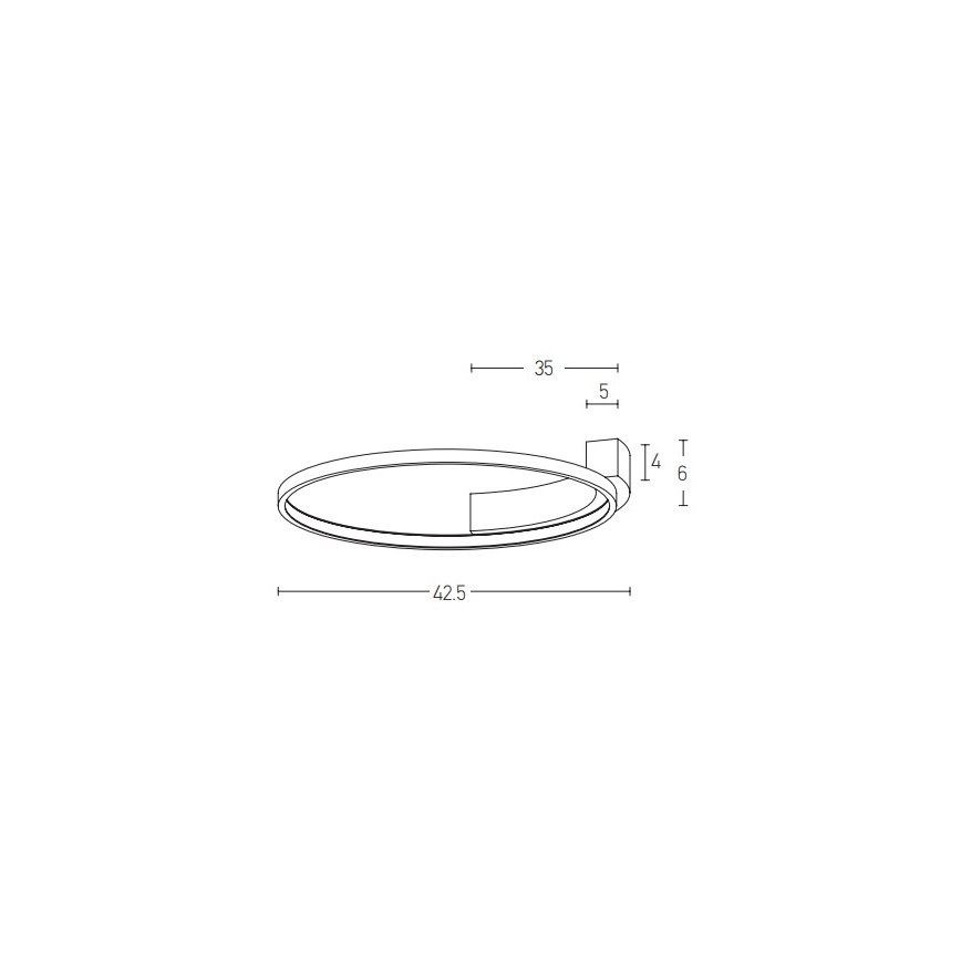 Zambelis 2075 - LED Zidna svjetiljka LED/25W/230V pr. 42,5 cm bijela