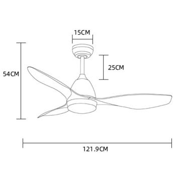 ZEVENTI - LED Stropni ventilator MURO LED/18W/230V Wi-Fi Tuya + daljinski upravljač