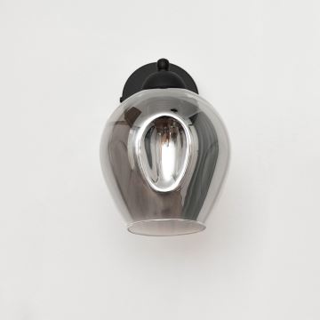 Zidna lampa LILI 1xE27/15W/230V crna/siva