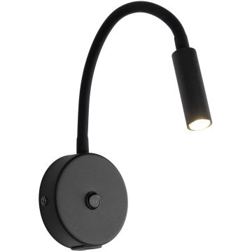 Zidna lampa s USB portom LAGOS 1xG9/6W/5V crna