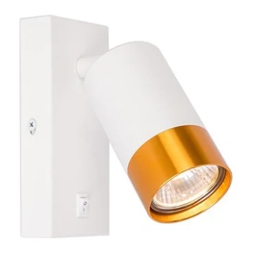 Zidna reflektorska svjetiljka 1xGU10/35W/230V bijela/zlatna
