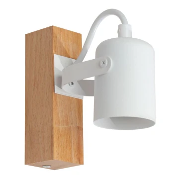 Zidna reflektorska svjetiljka 1xGU10/50W/230V bukva/bijela