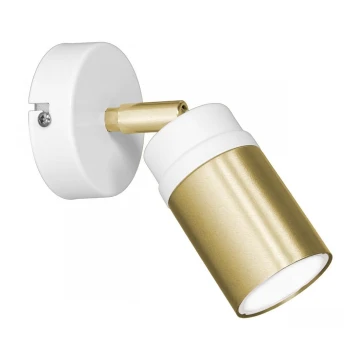 Zidna reflektorska svjetiljka NEST 1xGU10/8W/230V bijela/mesing