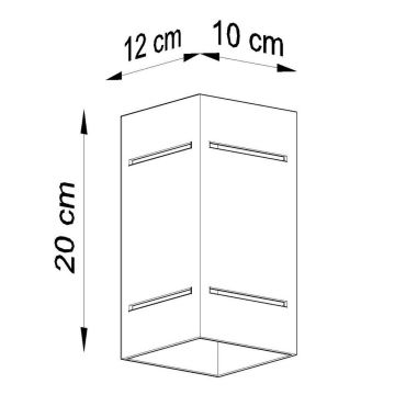 Zidna svjetiljka BLOCCO 1xG9/40W/230V