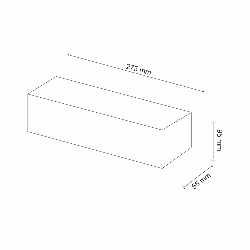 Zidna svjetiljka CEGIELKA 1xE14/12W/230V gips/bijela