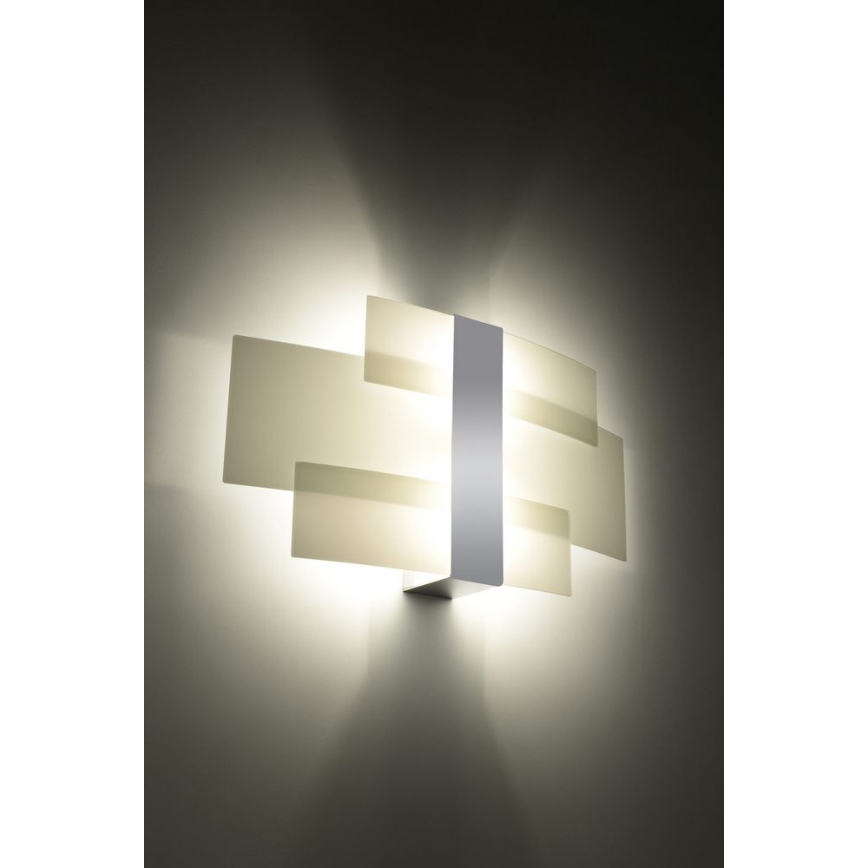Zidna svjetiljka CELIA 2xG9/40W/230V krom/bijela