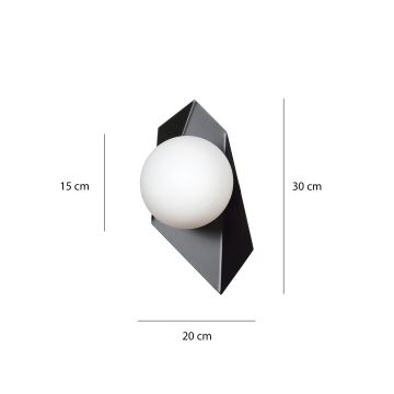 Zidna svjetiljka DRIFTON 1xE14/10W/230V crna