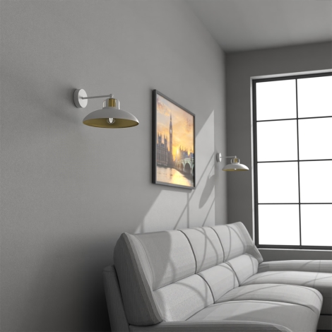 Zidna svjetiljka FELIX 1xE27/60W/230V bijela