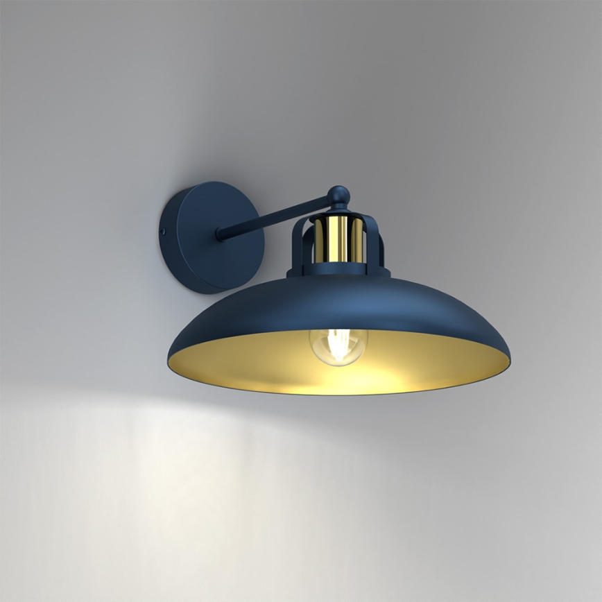 Zidna svjetiljka FELIX 1xE27/60W/230V plava
