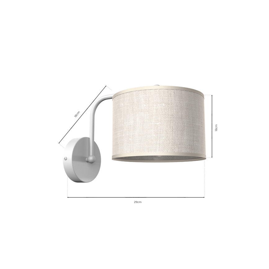 Zidna svjetiljka LINO 1xE27/60W/230V
