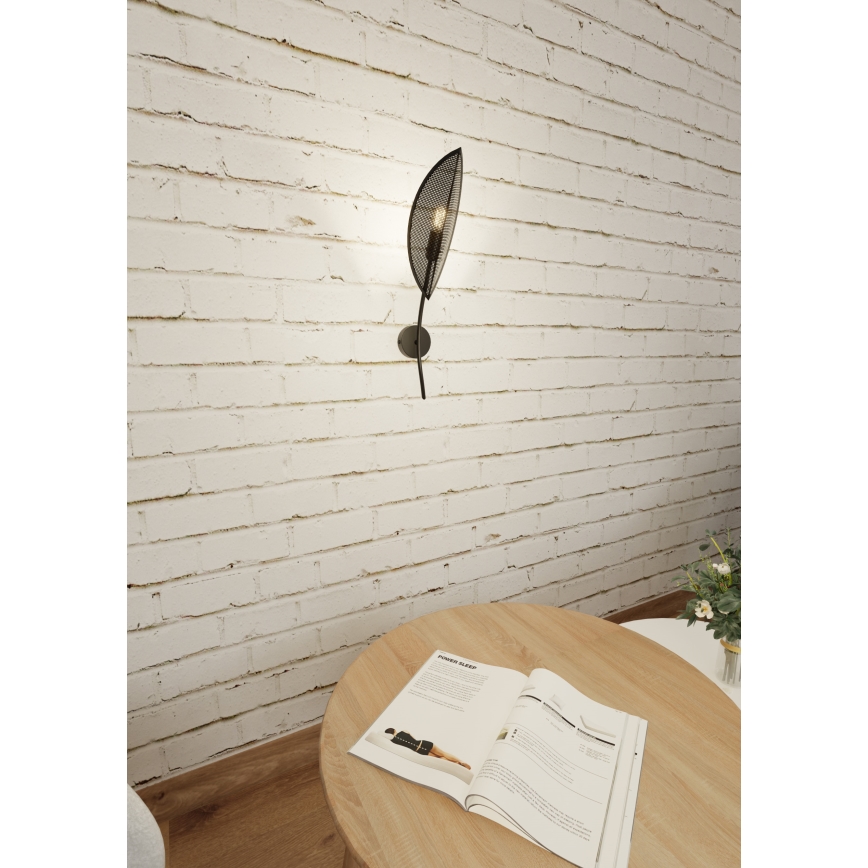 Zidna svjetiljka LOTUS 1xE14/10W/230V crna/zlatna