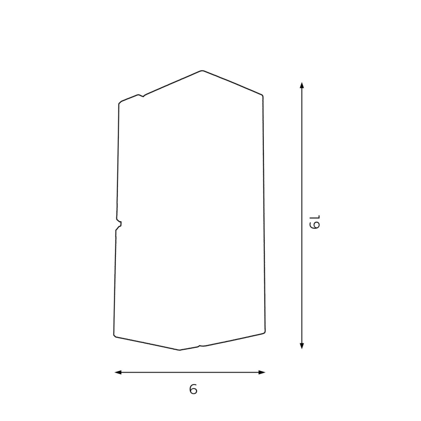 Zidna svjetiljka WALL 1xGU10/8W/230V crna