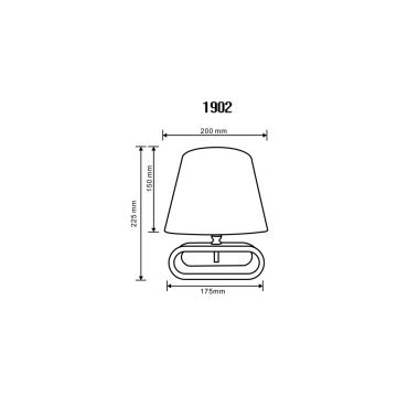 Zuma Line 2529-000-200-000-0113 - Stolna lampa 1xE14/40W/230V bambus/bijela