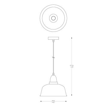 Zuma Line - Luster na sajli 1xE27/40W/230V bijela