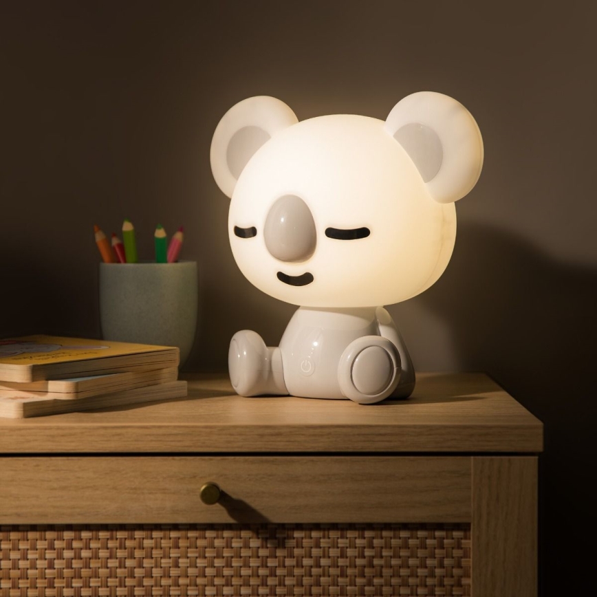 Zuma Line - LED Prigušiva dječja dodirna stolna lampa LED/3W/230V koala siva