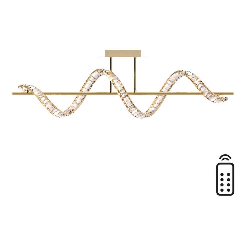 Zuma Line - LED Prigušivi kristalni luster na šipci LED/24,5W/230V 2700-6000K + daljinski upravljač