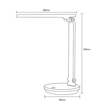 Zuma Line - LED Stolna lampa LED/5W/230V 3000-6000K crna