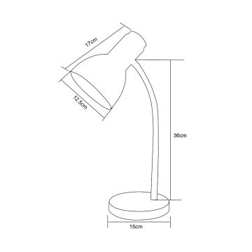 Zuma Line - Stolna lampa 1xE27/40W/230V bijela/smeđa