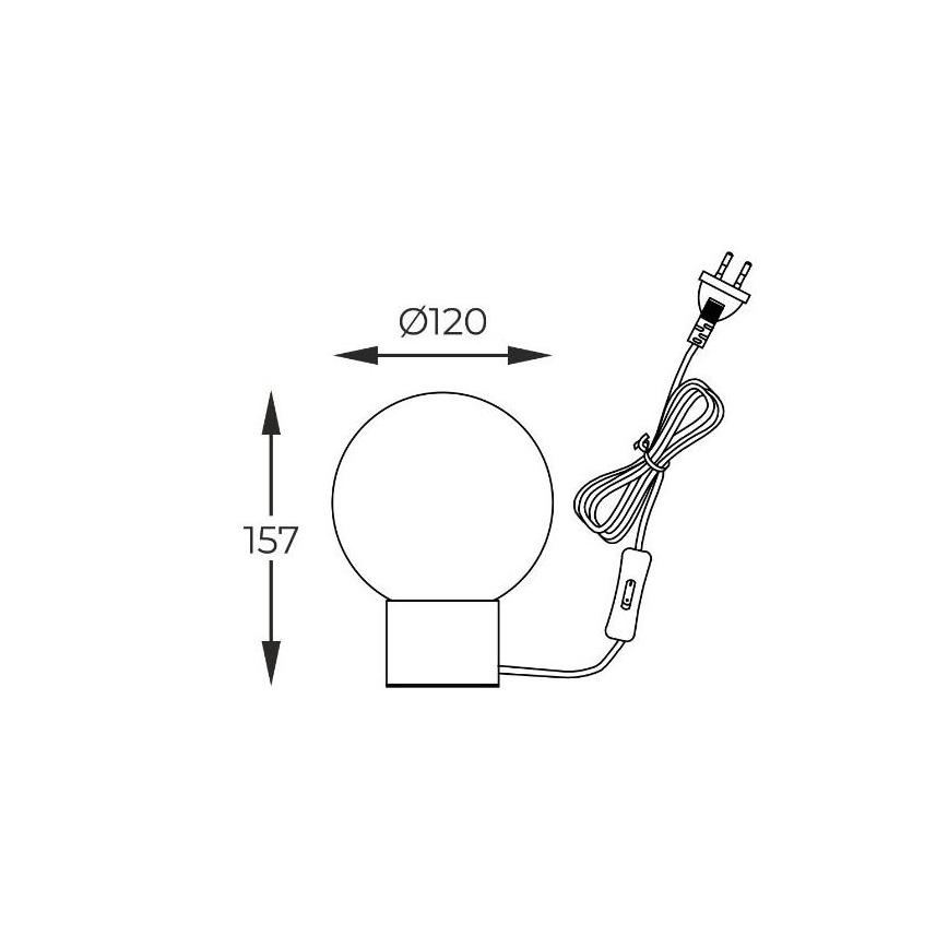 Zuma Line - Stolna lampa 1xG9/4W/230V crna/zlatna