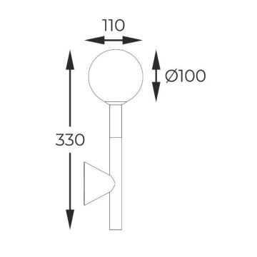 Zuma Line - Zidna svjetiljka 1xG9/4W/230V zlatna