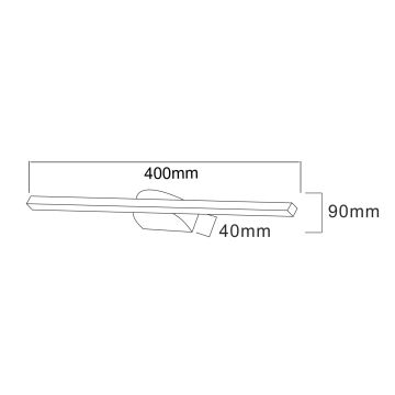 Zuma Line - LED Svjetiljka za slike LED/12W/230V 40 cm crna